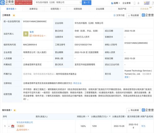 華為在云南設(shè)立子公司 深化5G通信與計(jì)算機(jī)系統(tǒng)服務(wù)布局