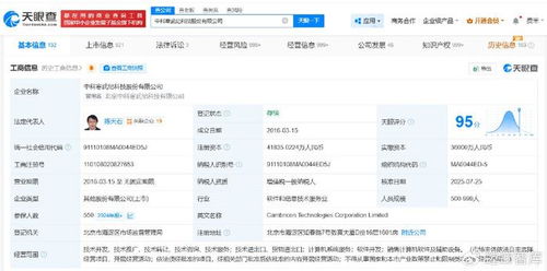 寒武紀科技對外投資布局 計算機系統服務領域的戰略拓展